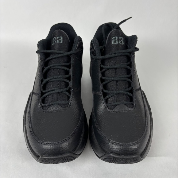 Nike, Jordan Max Aura 3 (GS,) Sneakers, All Black Leather, - Picture 3 of 15
